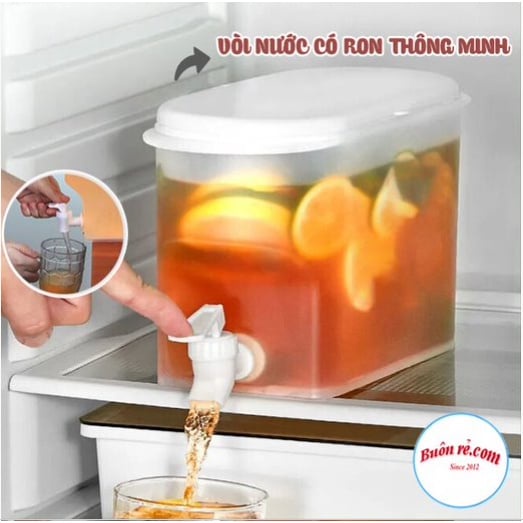 Bình đựng nước tủ lạnh 3,5L có nắp đậy Nhựa Việt Nhật