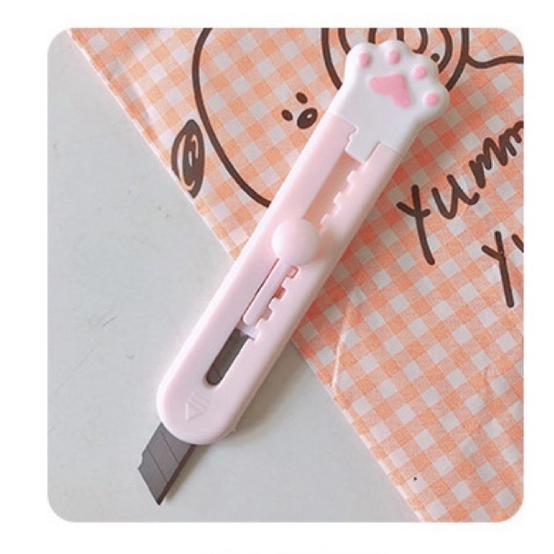 Dao rọc giấy hình chân mèo/Dao cắt giấy chuyên dùng cắt tỉa washi, sticker phụ kiện trang trí bullet journal Tẻn Tẻn