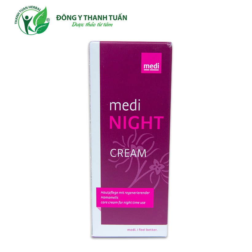 Kem hỗ trợ điều trị suy giãn tĩnh mạch Medi Night Creme - Tuýp dùng vào ban đêm