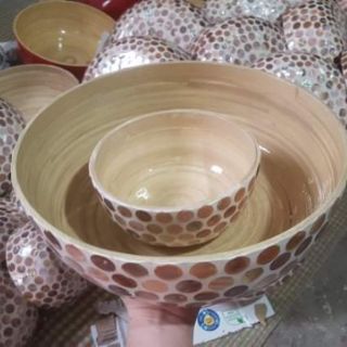 BÁT NGÂM TAY CỐT TRE KHẢM TRAI