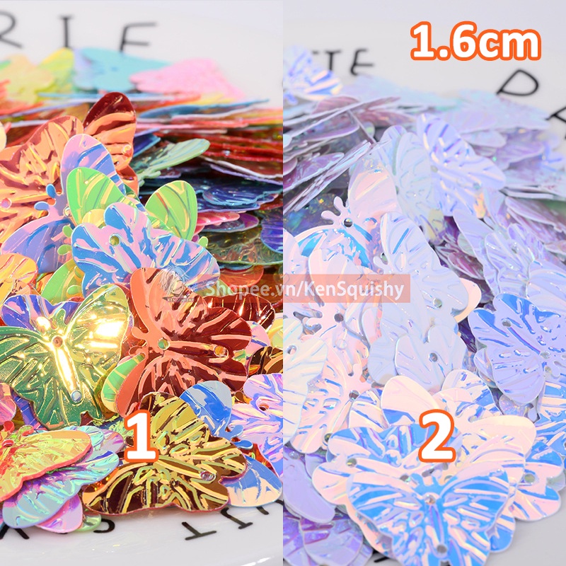 Kim Tuyến Bướm 5Gram Trang Trí Thủ Công DIY Handmade Nails Slime