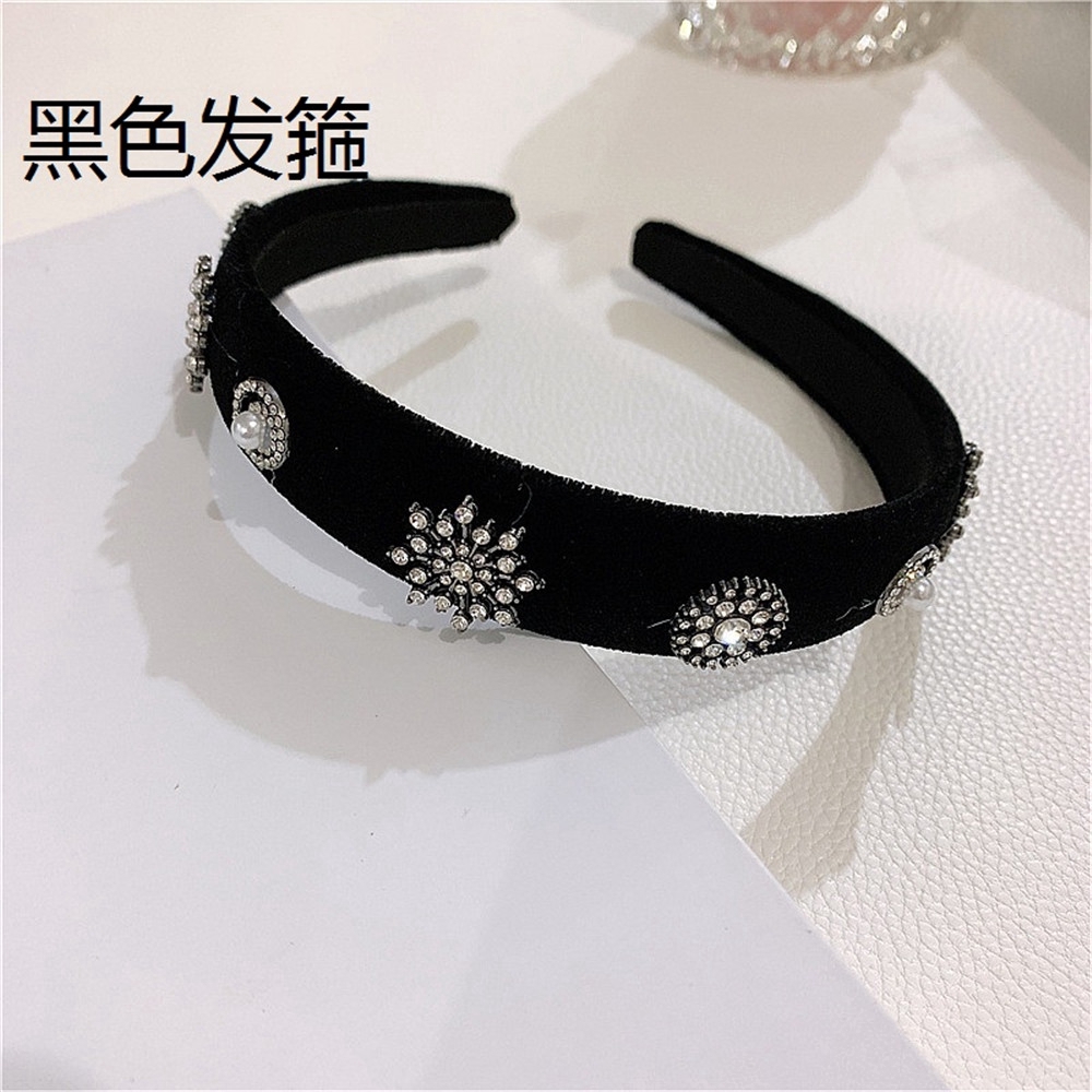 Băng Đô Cài Tóc Hình Hoa Tuyết Đính Đá Lấp Lánh