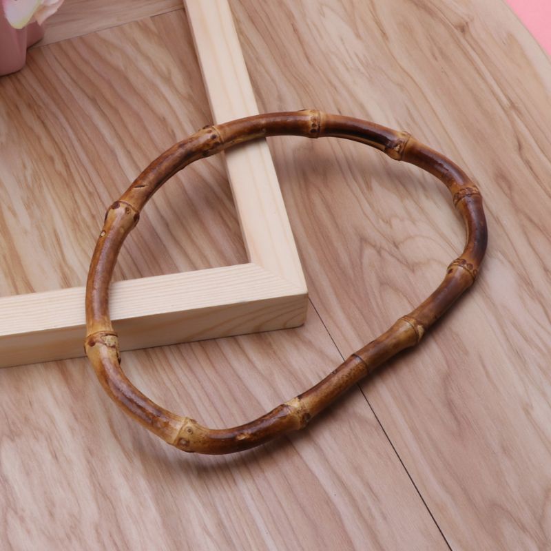 Tay Cầm Túi Xách Hình Chữ D Bằng Tre Thay Thế Tiện Dụng