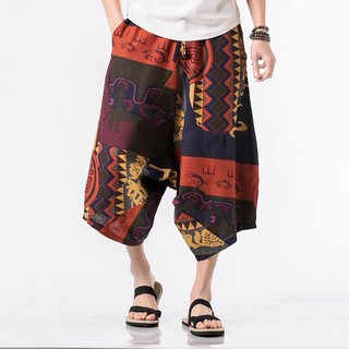 [Hàng order] Quần ngố dân tộc ống rộng Nam nữ-QB STORE