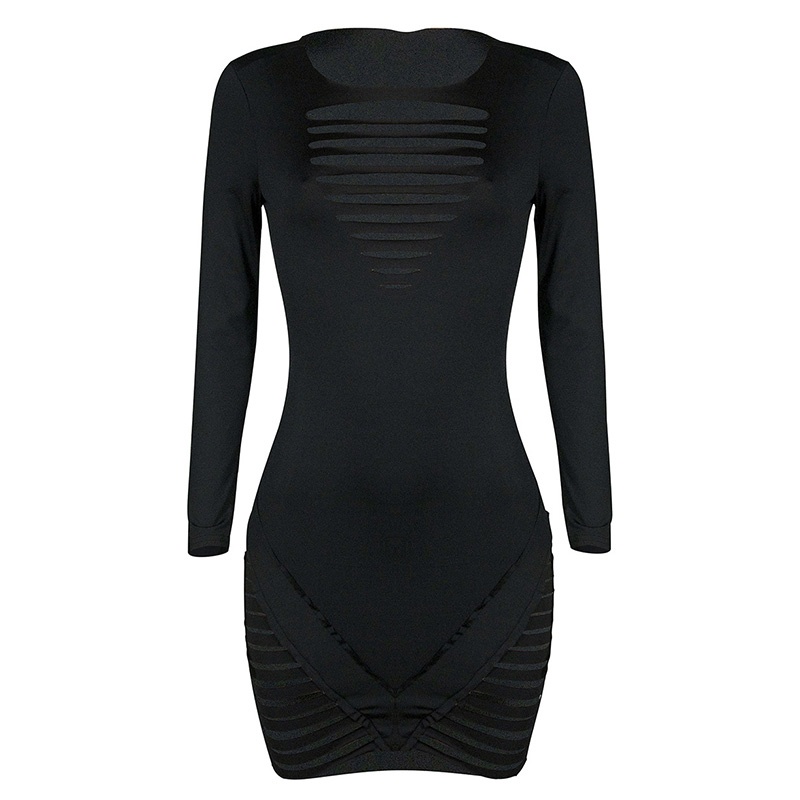 Đầm Ôm Dài Tay Màu Sắc Thời Trang Quyến Rũ Cho Nữ