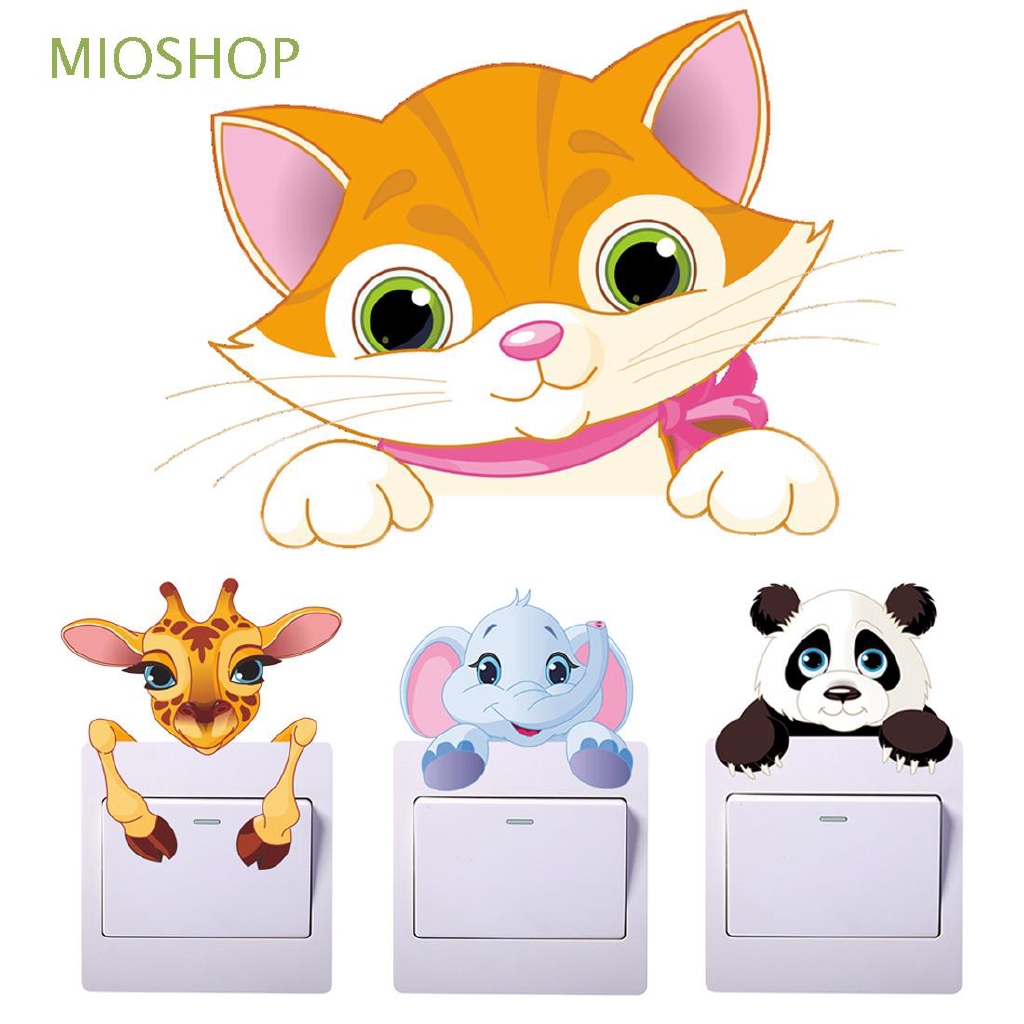 MIOSHOP 1 PC Nursery  DIY Mural Kids Room Home Decor Switch Sticker