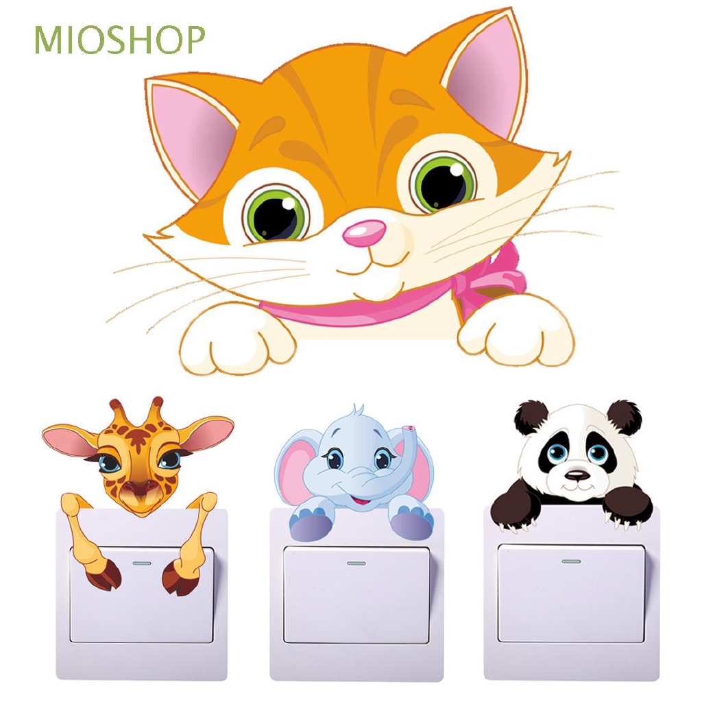 MIOSHOP 1 PC Nursery  DIY Mural Kids Room Home Decor Switch Sticker