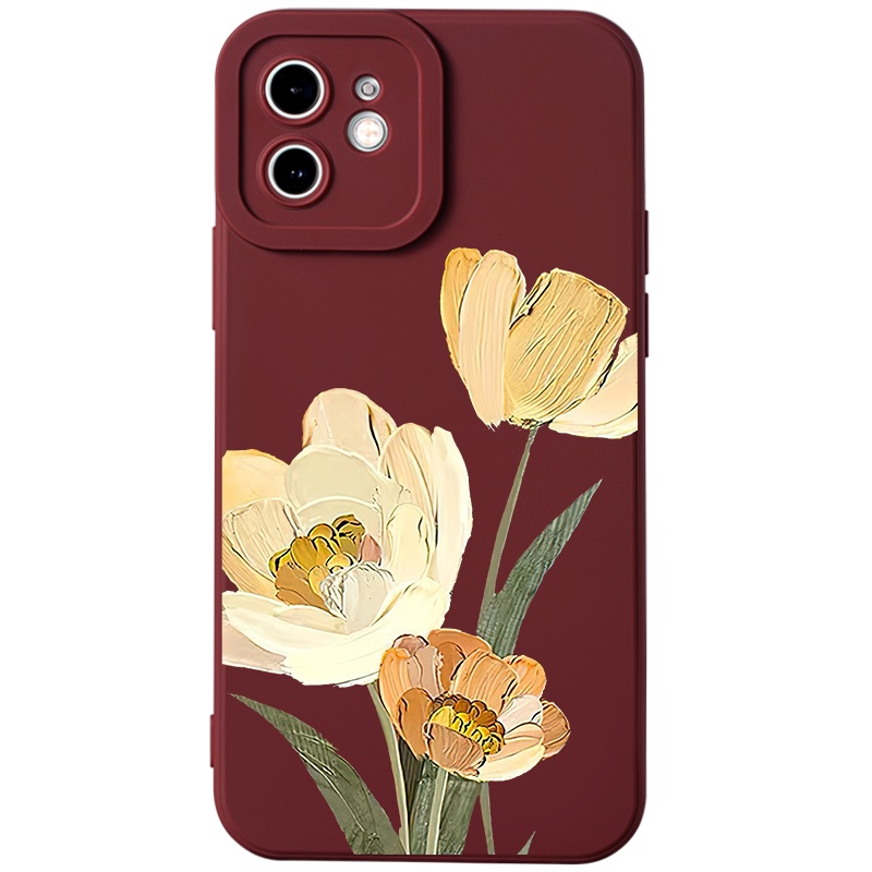 Ốp lưng JURSUE mềm chống bẩn hình dễ thương đẹp đen Cho iPhone 14 13 12 11 Pro Max SE 2020 X XR XS 8 7 ip 6S 6 Plus Y2204