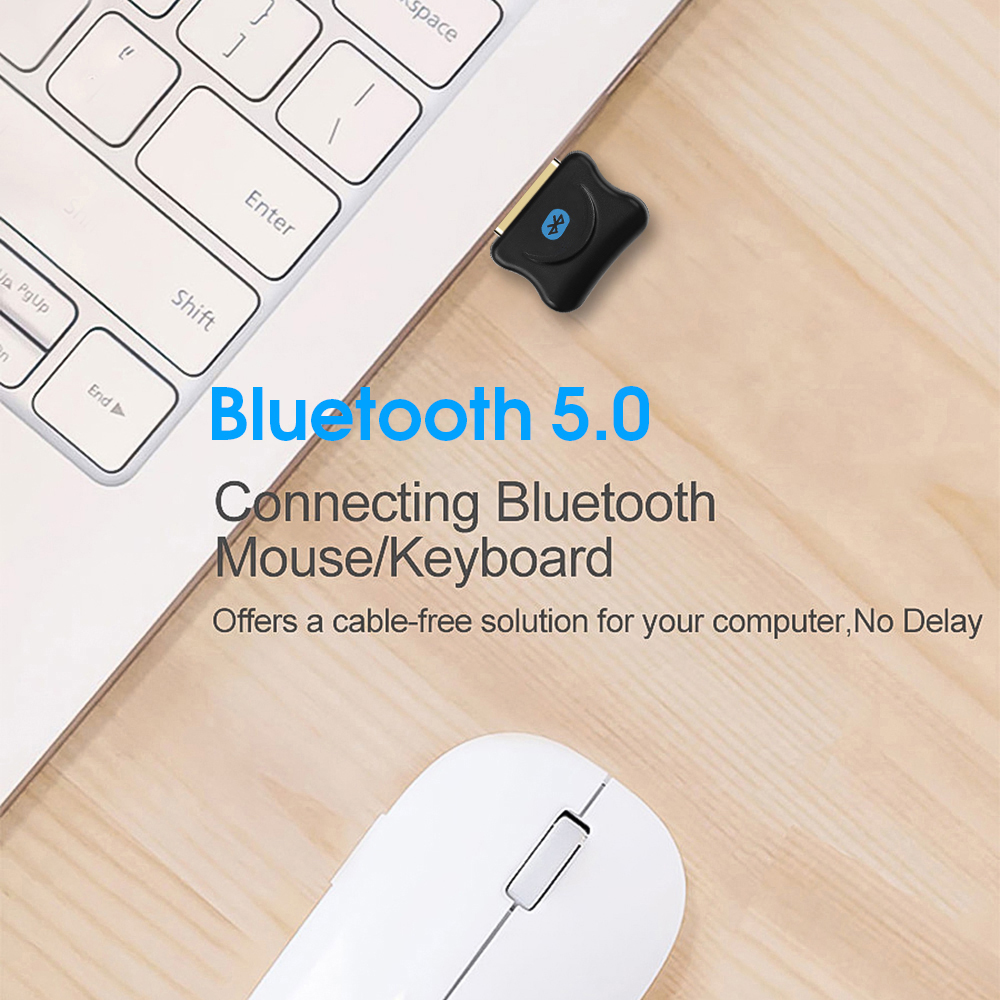 Usb Nhận Tín Hiệu Âm Thanh Bluetooth 5.0 Cho Máy Tính