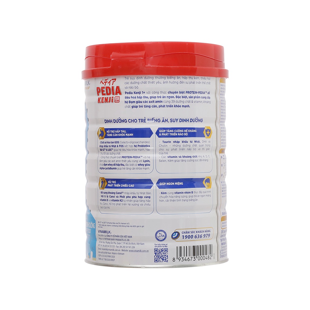 Sữa bột Vinamilk Pedia kenji số 1+ 850gram