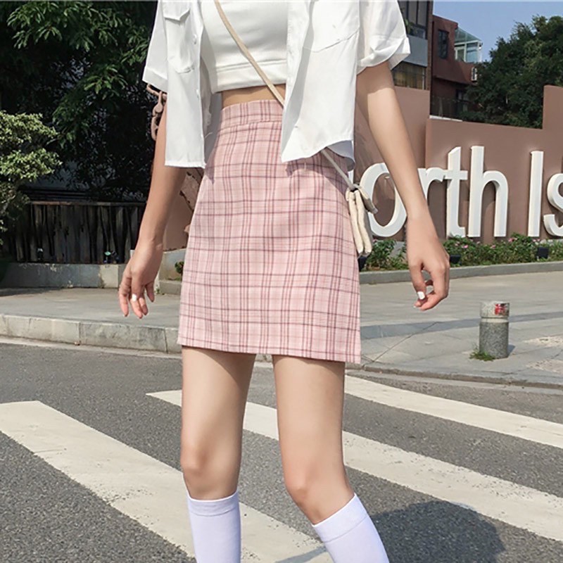 Váy Chữ A lưng cao họa tiết cảo vintage nữ | BigBuy360 - bigbuy360.vn