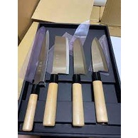 (HÀNG CHÍNH HÃNG) Bộ Dao Bếp Sekiyoshi Issei 4 Dao