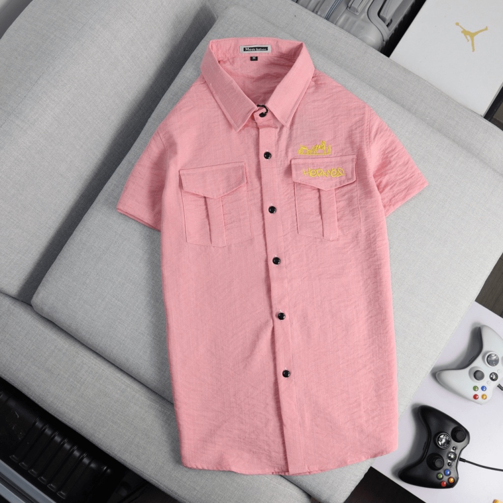 (HCM) ÁO SƠ MI NAM NGẮN TAY ĐŨI THỜI TRANG SIÊU XỊN CHO CÁC ANH EM - THỜI TRANG NAM PHONG CÁCH ĐẲNG CẤP KM FASHION