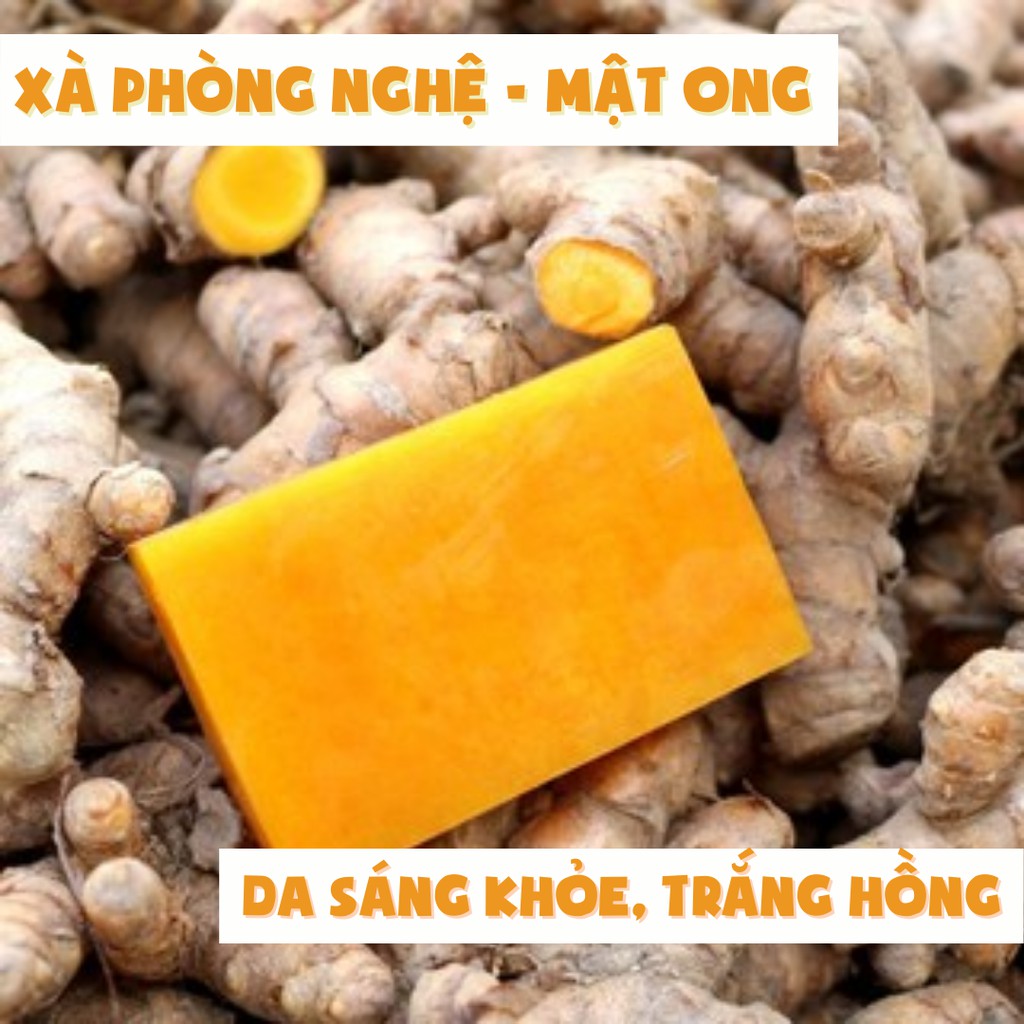 Xà phòng Mướp Đắng Tràm Trà Mật Ong Nghệ Handmade ✨TẶNG TÚI LƯỚI✨ dưỡng da body tay bà bầu trẻ em xà bông thiên nhiên