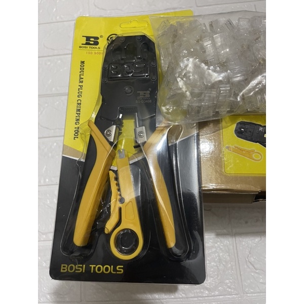 Kìm mạng Bossi Bs3468 chính hãng tặng kèm 50 hạt mạng giá rẻ