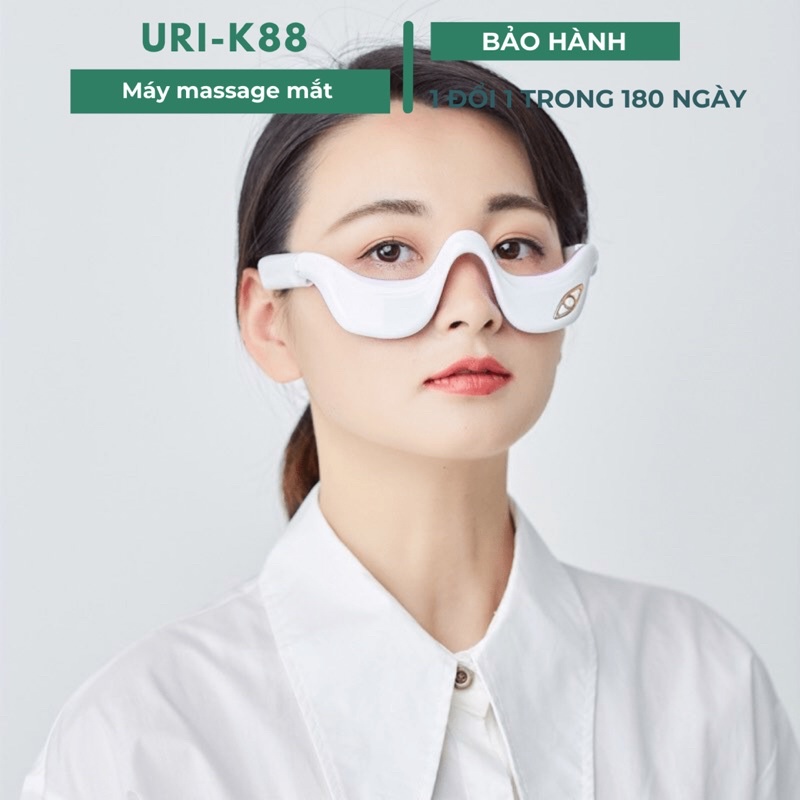 Máy massage mắt URI-K88 chống cận thị xoá quầng thâm và bọng mắt với công nghệ litugen và Microcurrent Facial