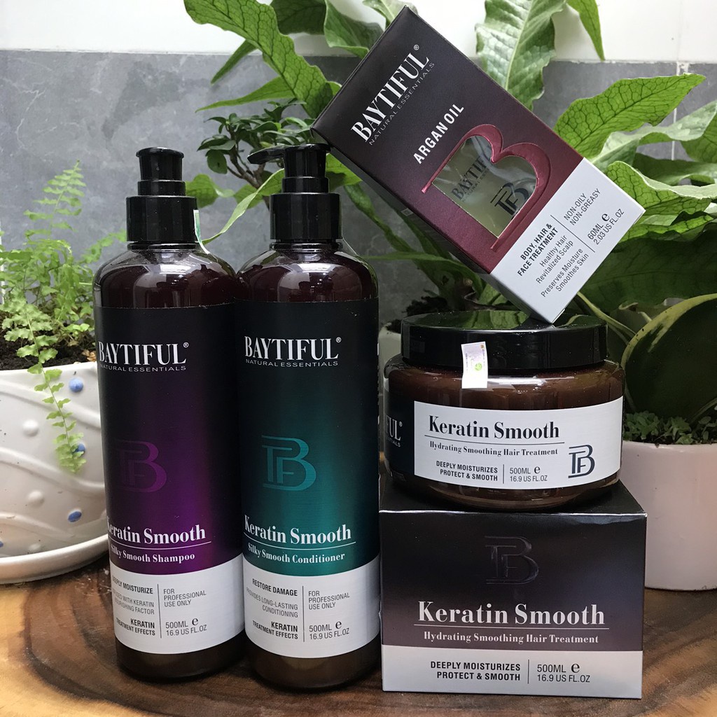 [Hàng Nhật] Dầu gội xả Keratin phục hồi hư tổn khô xơ gãy rụng chăm sóc tóc nhuộm uốn Baytiful Keratin Smooth | BigBuy360 - bigbuy360.vn