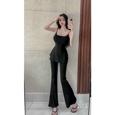 SET ÁO HAI DÂY KÈM QUẦN ỐNG PASS