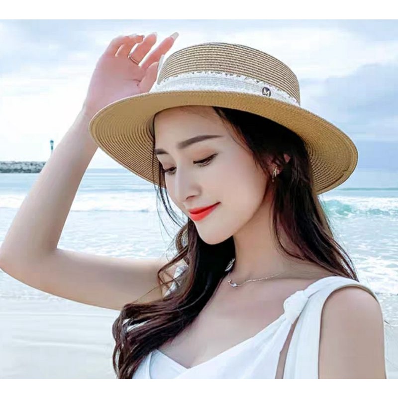 Nón mũ cói vành nhỏ đi biển đẹp thời trang Hàn Quốc Lh 0917399527