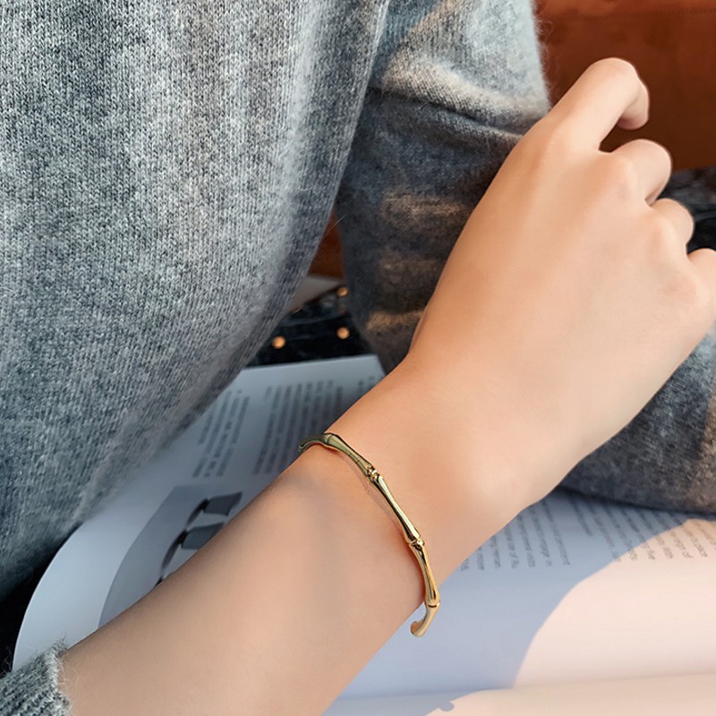 Vòng Đeo Tay Cao Cấp Hình Đốt Tre Sang Trọng
