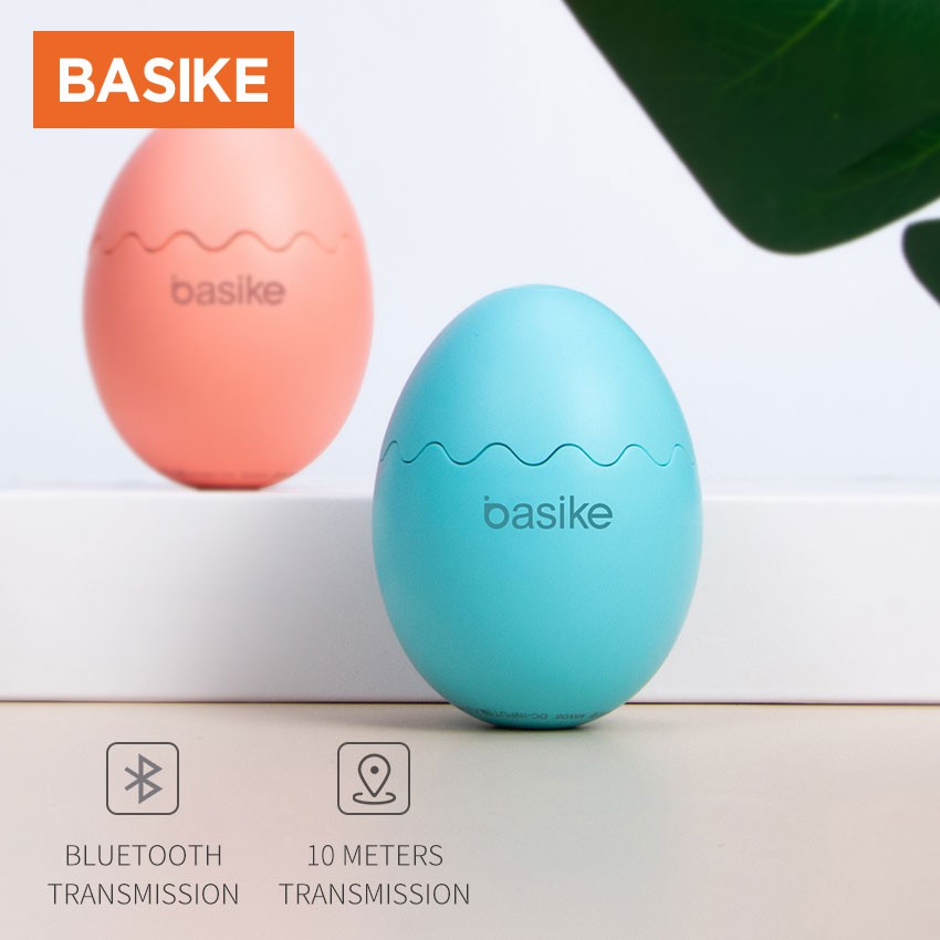 Loa Bluetooth BASIKE Hình Dạng Quả Trứng Mini Di Động Khoảng Cách 10 Mét