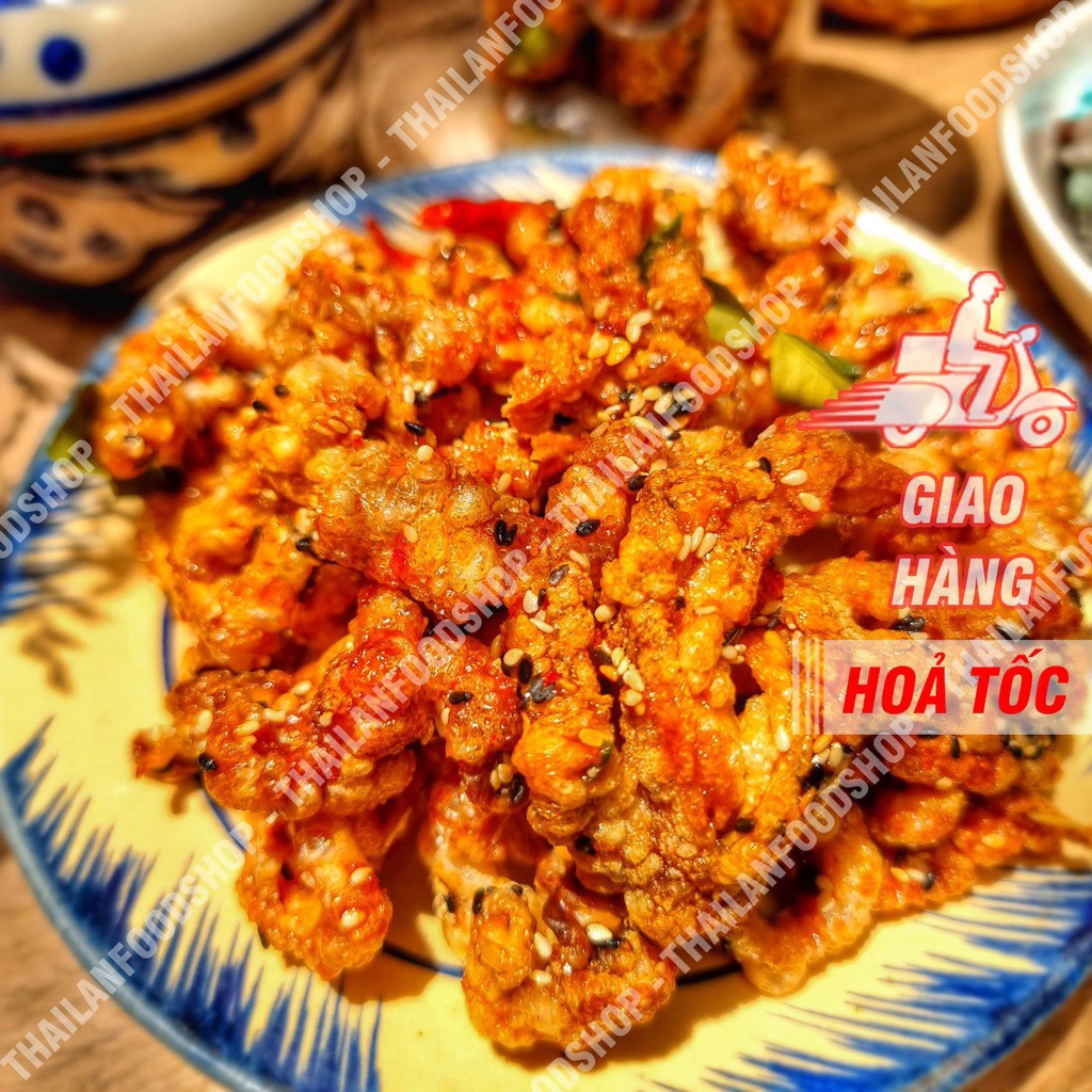 Chân Gà Rút Xương Sấy Giòn Sốt Chanh Dây Túi 1Kg - Ăn Liền