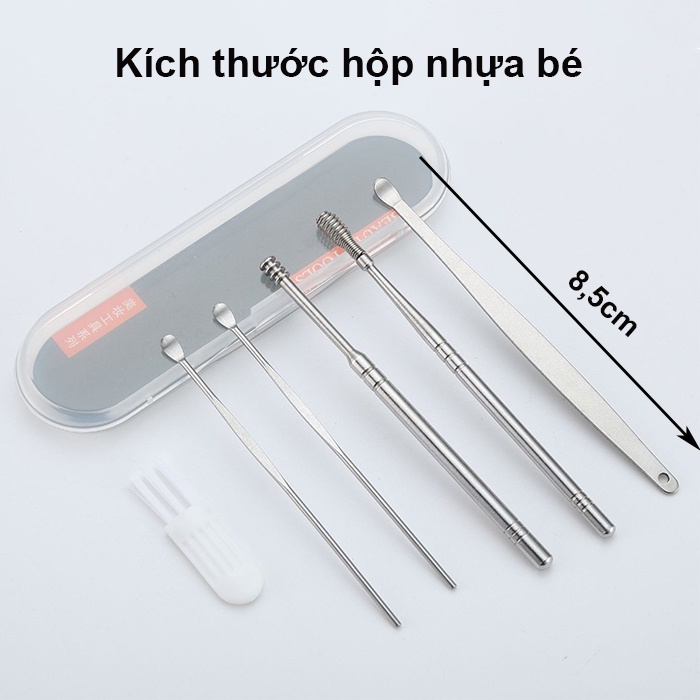 Bộ Dụng Cụ Lấy Ráy Tai 6 món Bằng Thép không Gỉ Cao Cấp Kèm Video Hình Ảnh Thật - G2