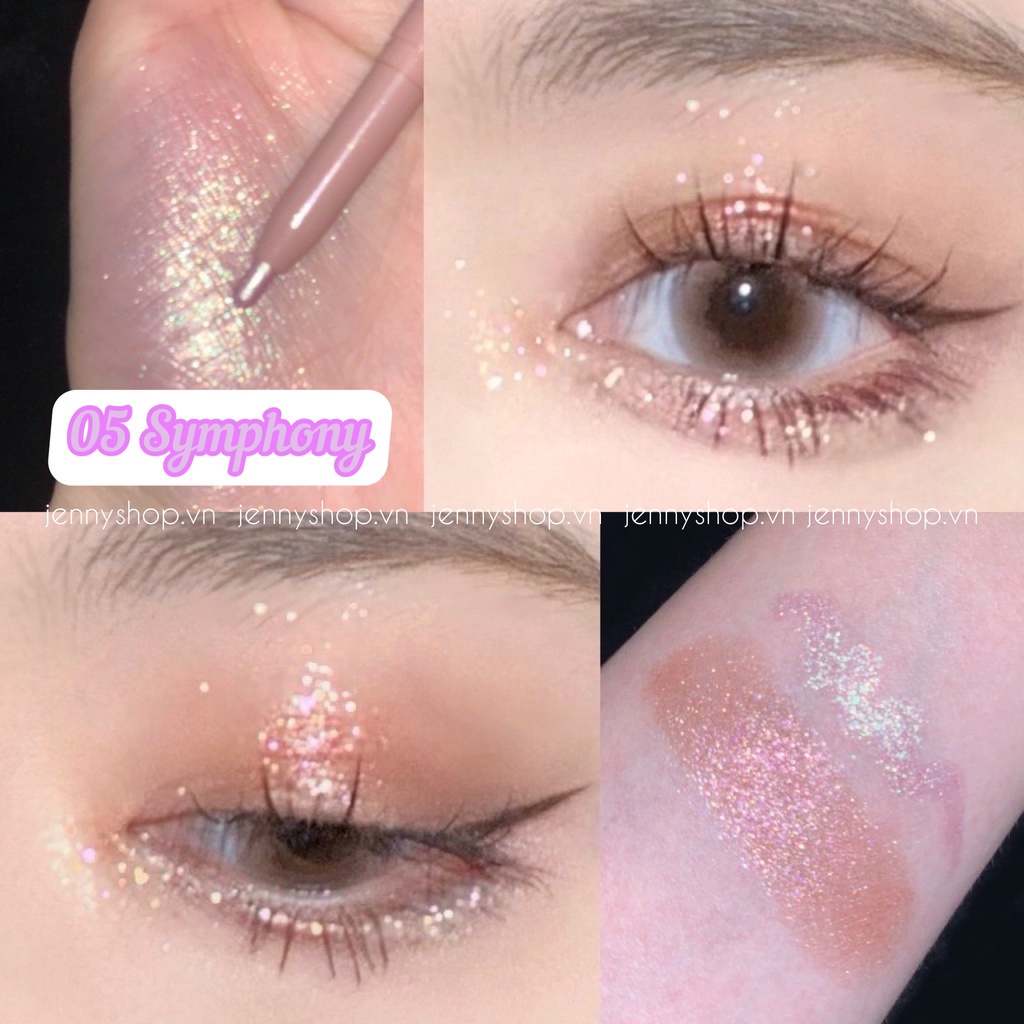 Bút Nhũ Mắt 2 Đầu Novo Star Eyes Clever Lying Silkworm Pen