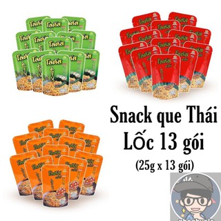 Lốc 13 gói Bánh Snack que cọng, sợi Thái 25g x 13 gói