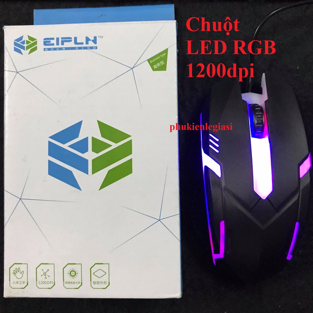 Chuột Máy Tính Led RGB TỰ THAY ĐỔI MÀU CHƠI GAME HOẶC VĂN PHÒNG