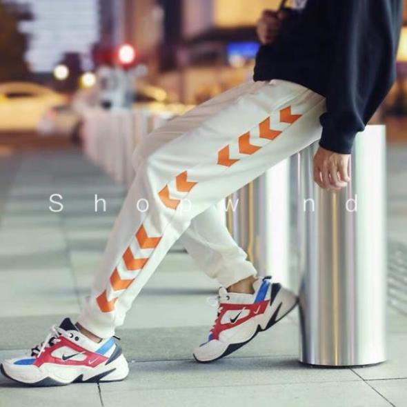 Quần jogger Nỉ unisex Nỉ Mũi Tên nam nữ phong cách thời trang kmg