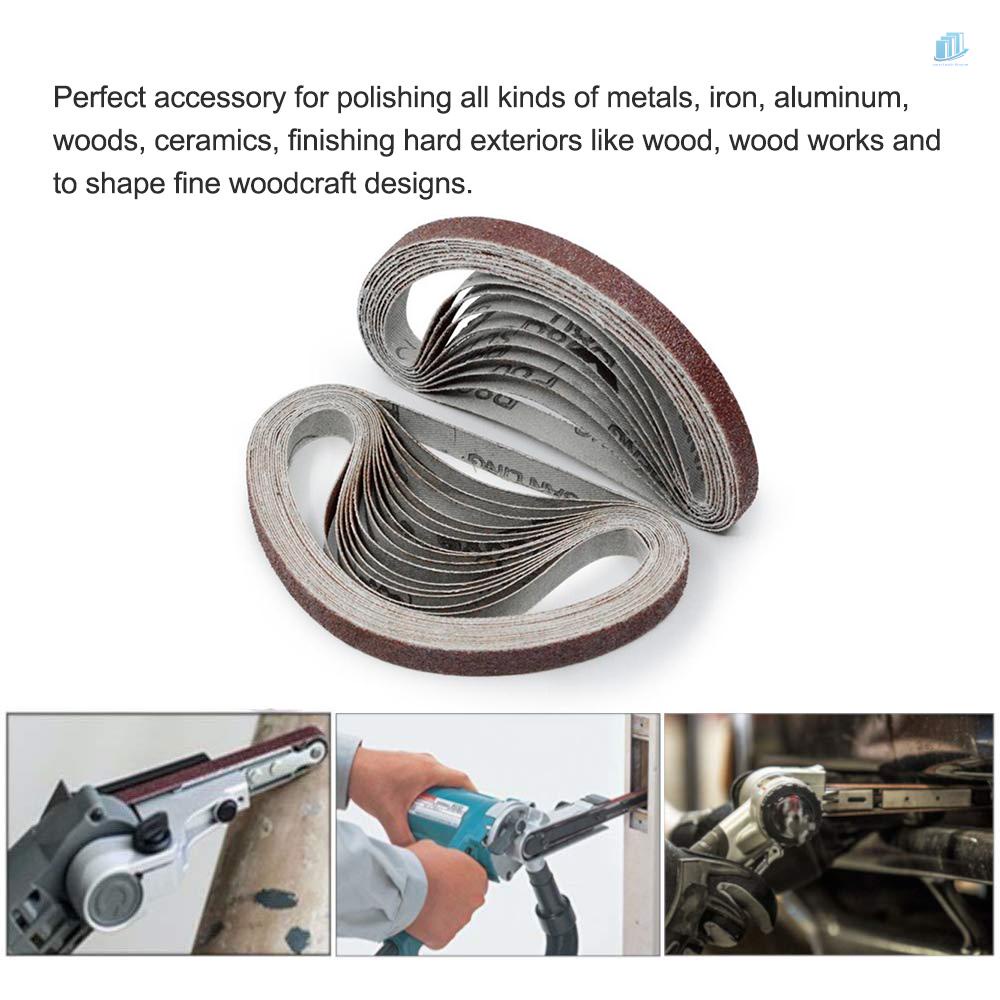 Set 10 Dây Đai Chà Nhám 1000 Grit s2mwvn6 10x330mm Dành Cho Máy Mài Điện