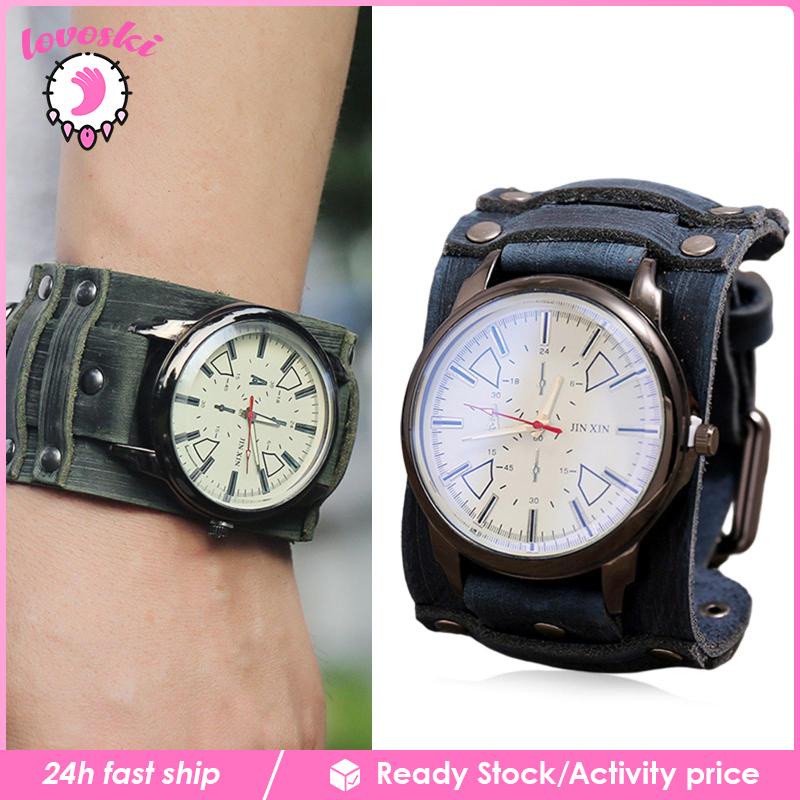 Đồng Hồ Nam Dây Da Thật Phong Cách Retro