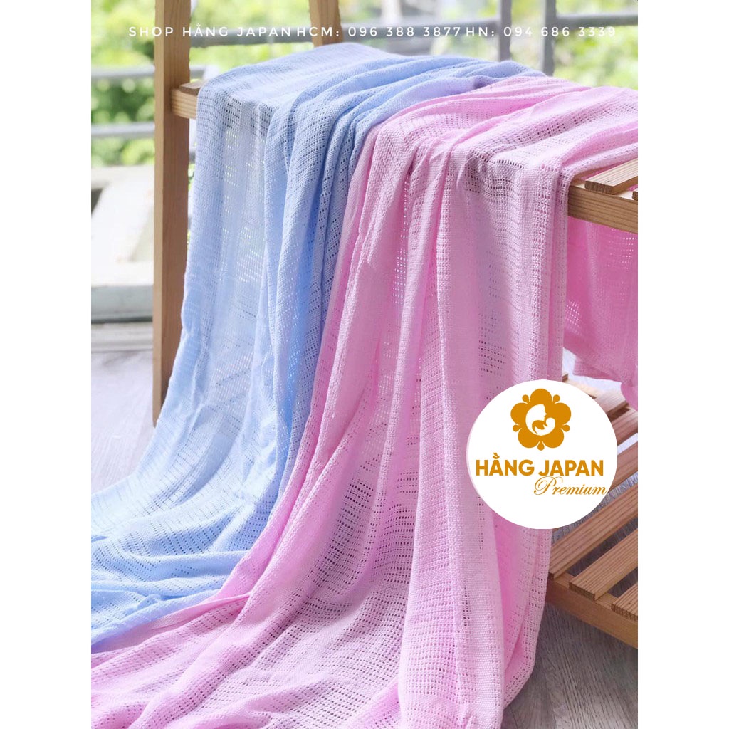 Chăn lưới sợi tre siêu mềm xuất Anh Mamas &amp; Papas size 100x150cm chống ngạt hơi siêu thoáng mát