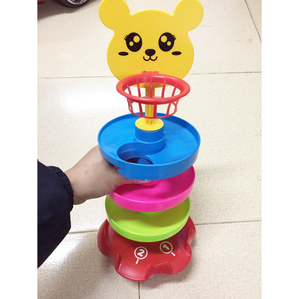 THÁP BÓNG LĂN- PHIÊN BẢN BÓNG RỔ MẪU MỚI CỨNG