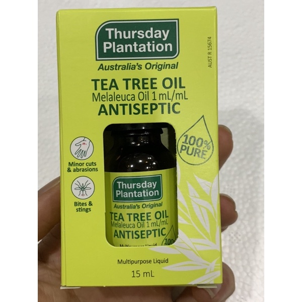 Tinh dầu tràm trà Úc Thursday Plantation tea tree oil nguyên chất 100% 15ml/25ml 50ml