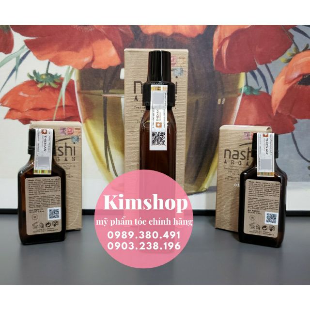 Tinh dầu dưỡng tóc Nashi argan oil phục hồi tóc hư tổn 30 ml -100ml