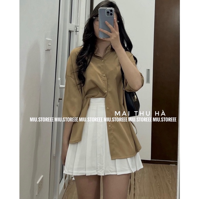 ÁO SƠ MI XẺ VẠT BUỘC NƠ ASMXVN