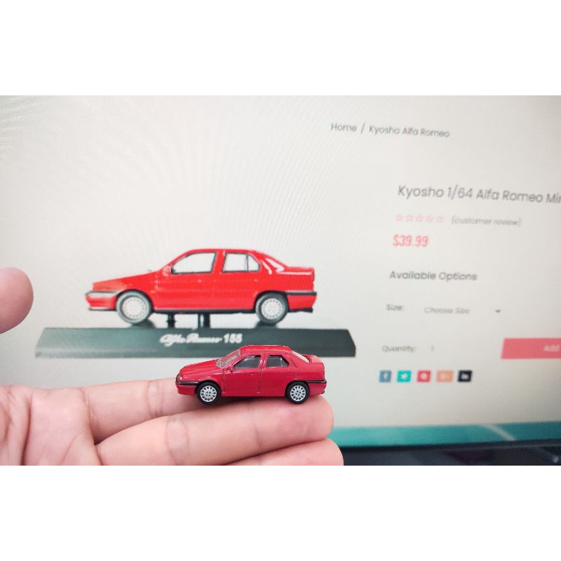 Xe ô tô mô hình Kyosho Alfa Romeo 155 Red