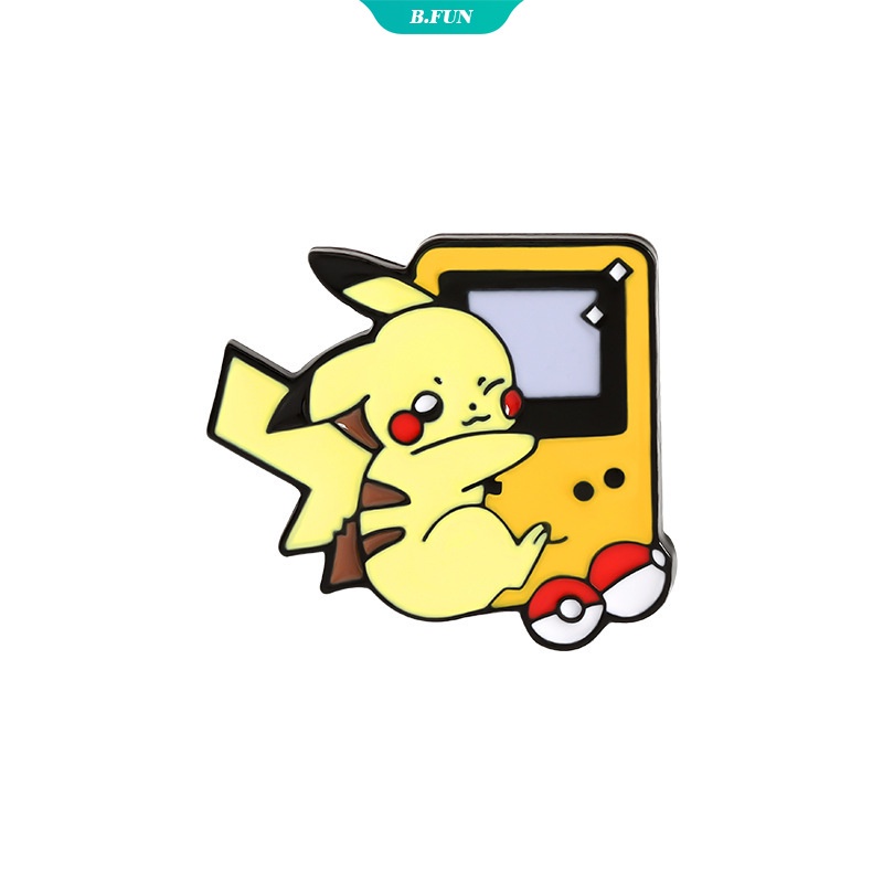 1 Huy hiệu cài áo hoạt hình Pokemon bằng hợp kim xinh xắn