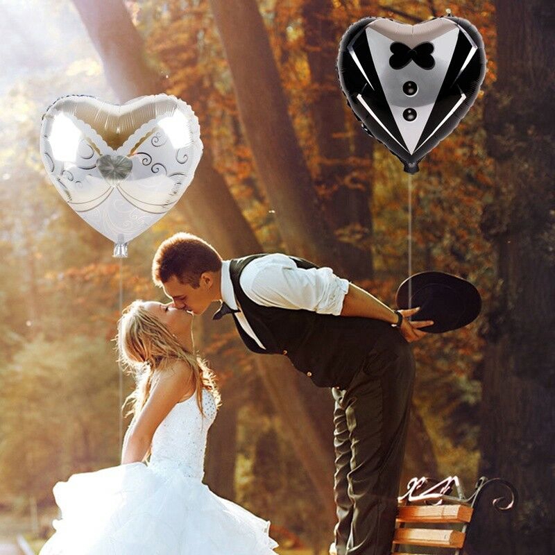 Bong bóng nhôm hình trang phục cưới cô dâu chú rể ngộ nghĩnh độc đáo
