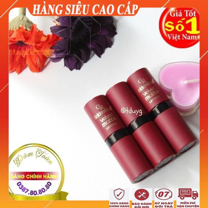 [FreeShip-HÀNG CAO CẤP] Son lì lâu trôi siêu mềm mịn, siêu đẹp, không lem/ Son kem lì velvet matte golden rose