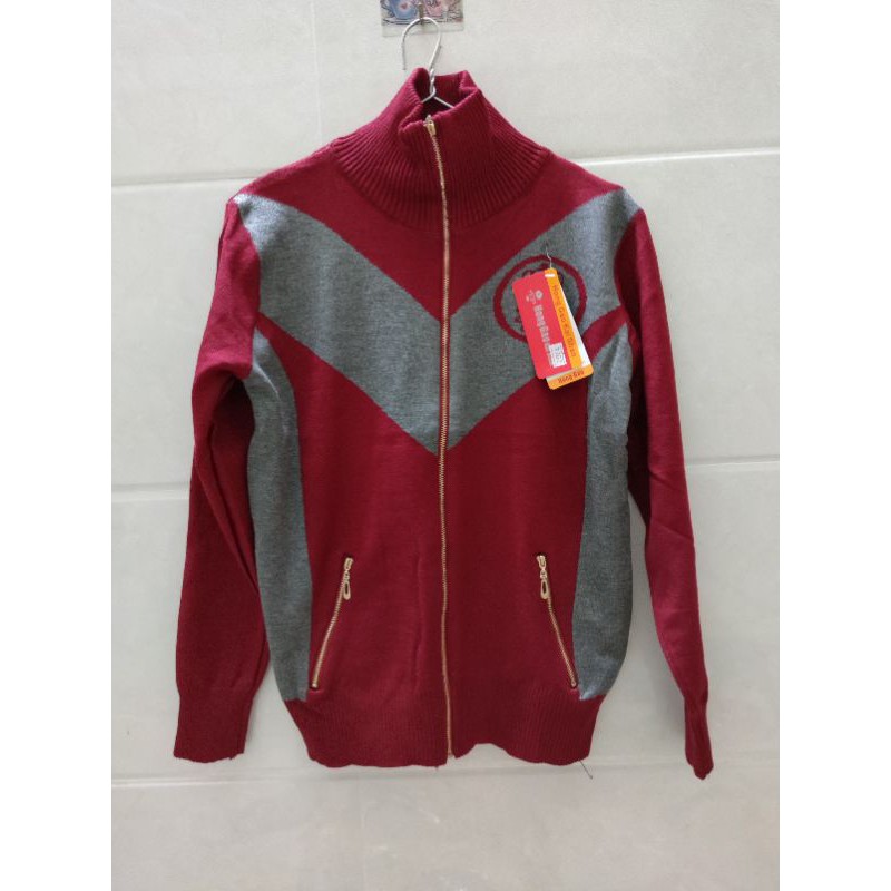 Áo khoác len dây kéo