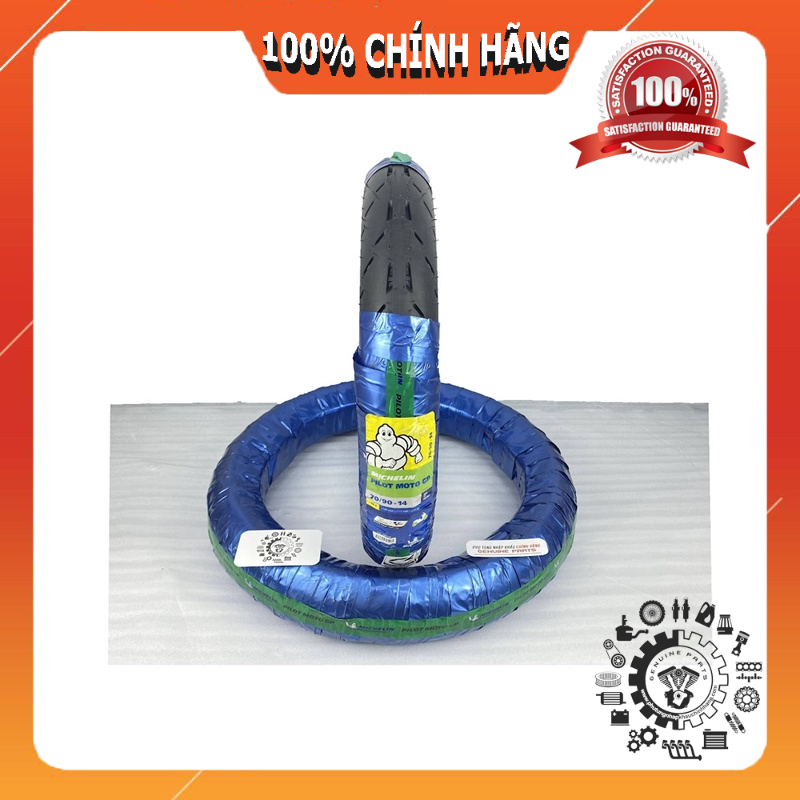 Vỏ lốp Michelin Moto Gp dành cho xe tay ga, Vỏ Michelin tay ga không ruột size 14 inch