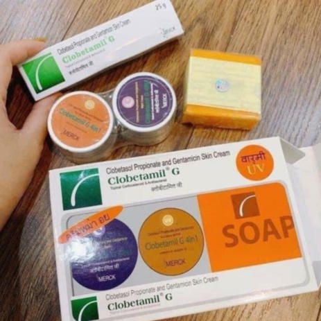 Bộ kem Trắng da, mờ thâm nám, tàn nhang cao cấp Clobetamil G Thái Lan mẫu mới nhất