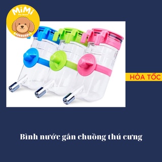 Bình nước gắn chuồng cho thú cưng chó mèo - 350ml