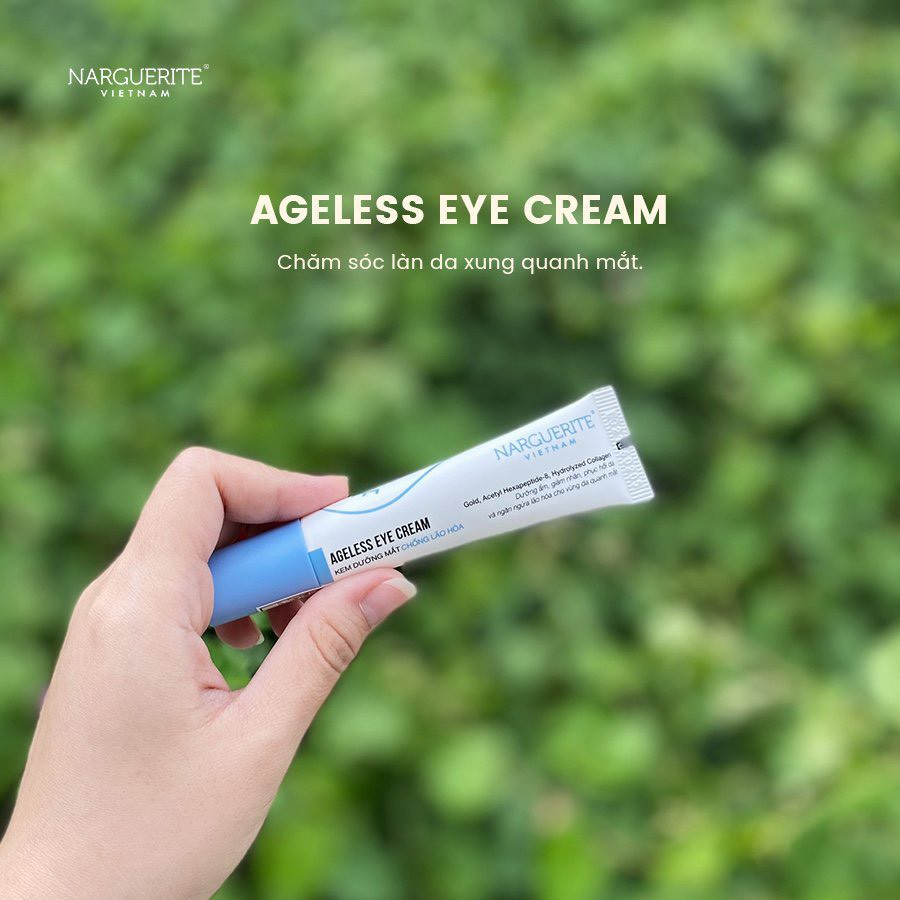 KEM GIẢM THÂM MẮT, DƯỠNG SÁNG, CHỐNG LÃO HÓA VÙNG MẮT AGELESS EYE CREAM NARGUERITE  (10GR) | BigBuy360 - bigbuy360.vn