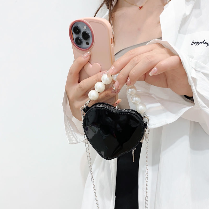 Túi Đeo Chéo Mini Hình Trái Tim Độc Đáo Thời Trang Mùa Hè 2022 Phong Cách Mới