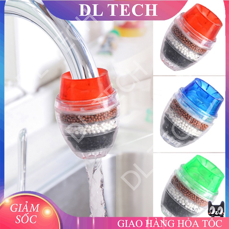 Đầu Lọc Nước Trực Tiếp Tại Vòi 6 Tầng Lọc RY10 Mini 6 Tầng Gắn Được Nhiều Loại vòi DL TECH