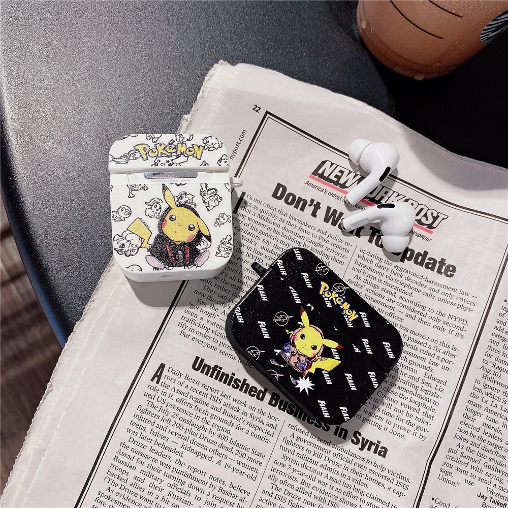 Vỏ Bảo Vệ Hộp Đựng Tai Nghe Airpods Pro / 2 Họa Tiết Pokemon / Pikachu Sáng Tạo Ốp